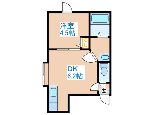 キアーロ琴似の物件間取画像